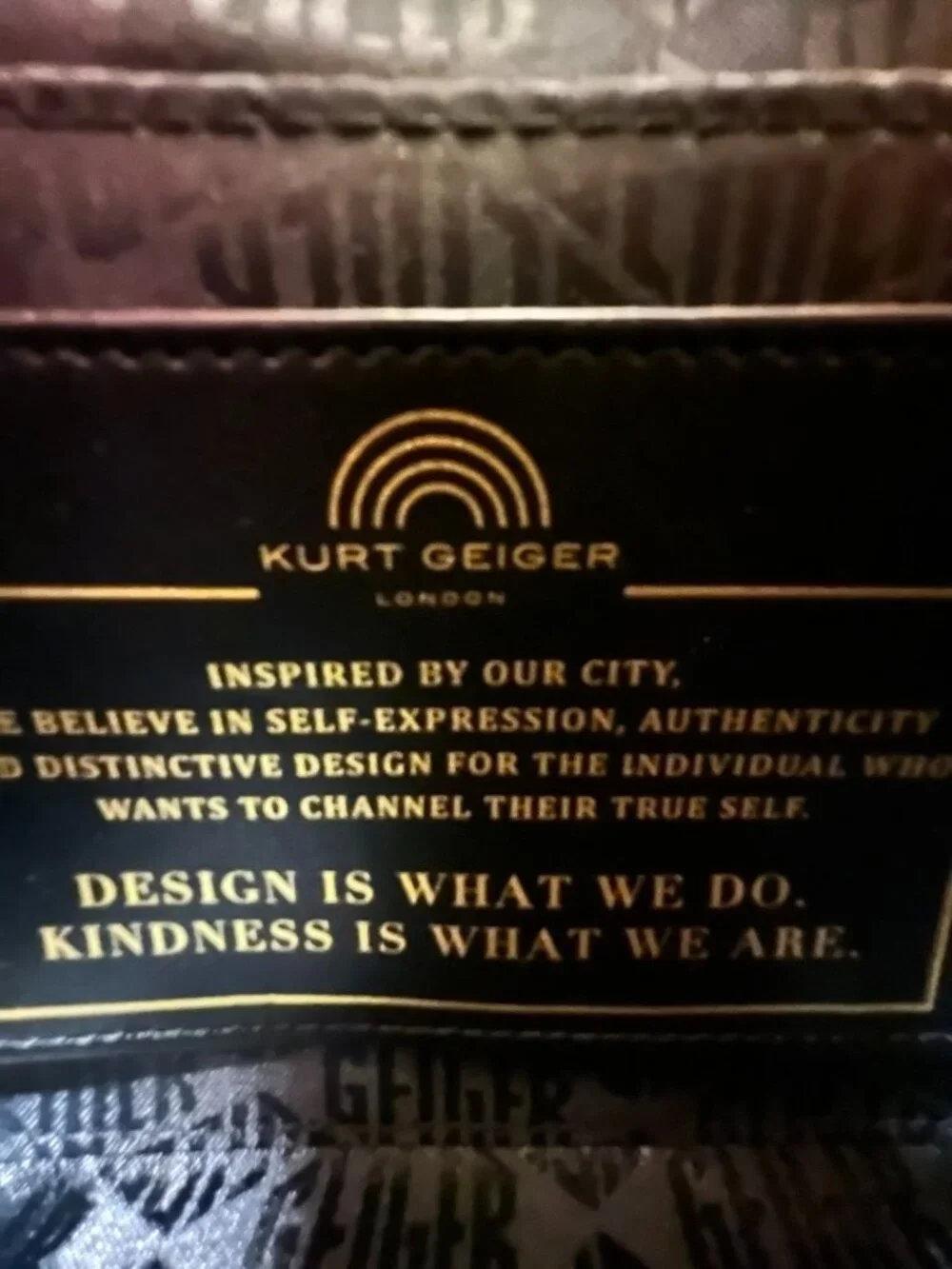 KURT GEIGER Large Kensington Multicolor Denim Crossbody Bag NWT - Picture 16 of 16